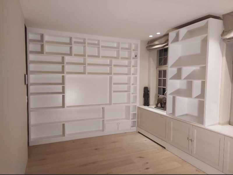 meuble bibliothèque sur mesure 